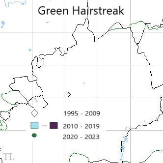 Green Hairstreak TL22 distribution