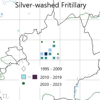 Silver-washed Fritillary TL22 distribution