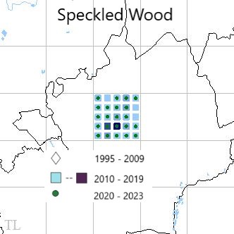 Speckled Wood TL22 distribution